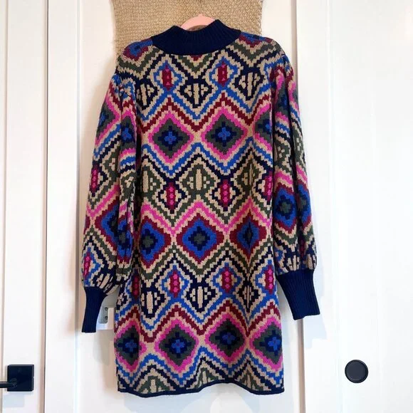 Farm Rio Rauti Sweater Dress | Size L - Picture 5 of 8